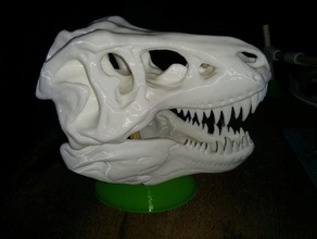 t-rex oval base art 3d print model - Mito3D