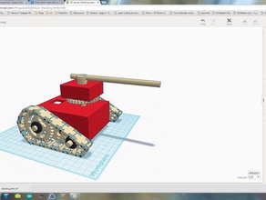 acho tanque de pisar add-on mecânico brinquedos 3d print model - Mito3D