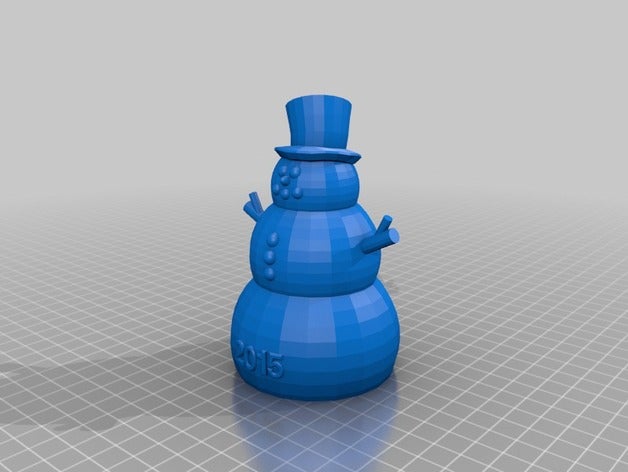 tea light snowman decor 3D print model - Mito3D