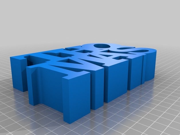 meu personalizados variável word escultura esculturas 3D print model - Mito3D