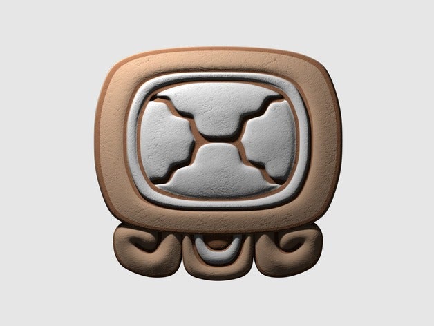 etznab mayan glyph sculptures 3D print model - Mito3D