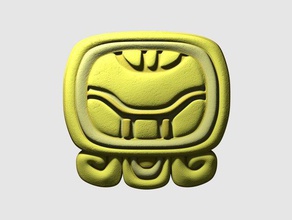 kan mayan glyph sculptures 3d print model - Mito3D