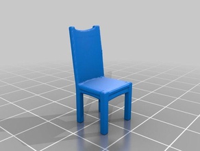 semplice sedia da osteria 28mm openforge giochi 3d print model - Mito3D
