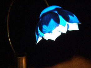 flor de lótus da lâmpada decoração 3d print model - Mito3D