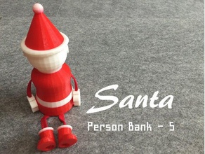 person bank santa household christmas coin piggy piggy bank