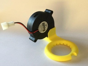 nozzle fan snapfit 50mm blower 3d printer parts cooling duct 3d print model - Mito3D