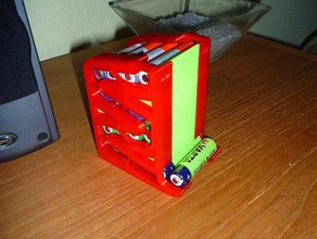 fifo battery dispenser organization 3d print model - Mito3D