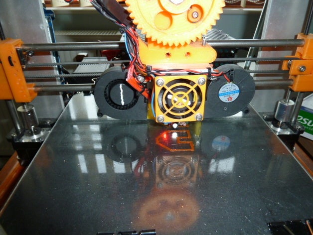 radial print cooling fans prusa i3 3d printer parts 3D print model - Mito3D