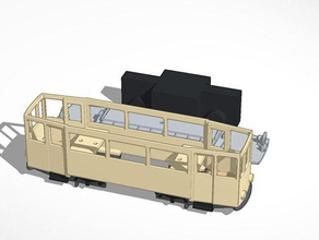 tranvia escala h0 automotriz 3d print model - Mito3D