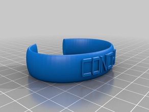 pulsera conchi pulseiras personalizado 3d print model - Mito3D
