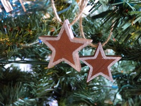 christmas hanging star decoration ornament xmas 3d print model - Mito3D