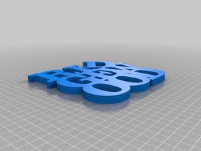 meine angepasste variable Wort Skulptur Skulpturen 3d print model - Mito3D