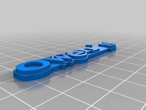 owens tag keychains customized 3d print model - Mito3D