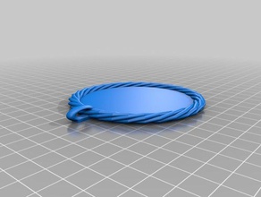 l'ornement de l'image 25 cercle inscrit à plat 3d l'impression ornement noël bijoux nouvelles cadre photo thingiverse 3d print model - Mito3D