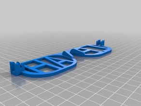 my customized word leah glasses 3d print model - Mito3D