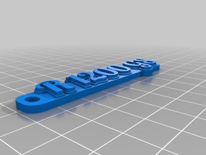 meine angepasste multiline-tag Schlüsselanhänger 3d print model - Mito3D