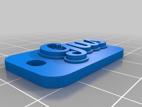 gus chaveiros personalizado 3d print model - Mito3D