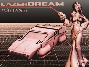 serengeti lazerdream 80 hovercar 18mm escala vehículos de la fantasía futuro juego los juegos azar en miniatura modelo multiverso retrofuture rpg ciencia ficción scifi estrategia tablero mesa táctica juguete wargame wargames wargaming caminante tácticas 3d print model - Mito3D