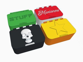 gifttoy Boxen verschiedene Deckel zur Verfügung Container Brust Geschenk-box Herz storage valentine valentines Tag 3d print model - Mito3D