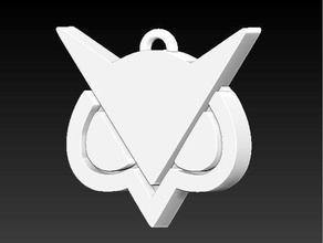 vanoss logotipo llaveros owl youtube 3d print model - Mito3D