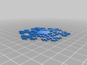 pi floco de neve interativo a arte personalizado 3d print model - Mito3D