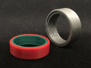 filature bague personnalisable les anneaux roulement customizer fidget 3d print model - Mito3D