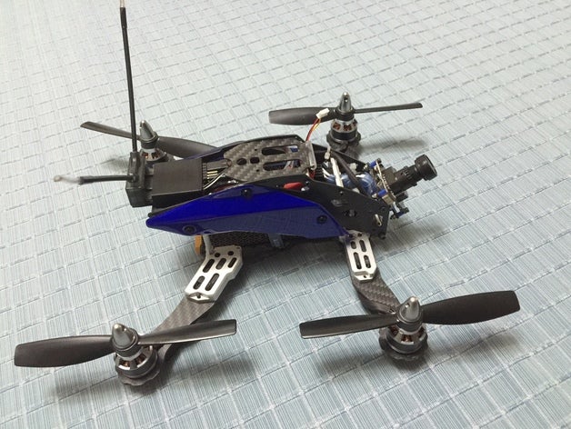 tarocchi tl 250 quadcopter rx custodia hobby 3D print model - Mito3D