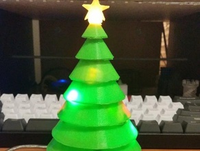 christmas tree lights Dekor Weihnachts-Dekoration Weihnachten Bäume - Elektronik hohl led leds lightitup 3d print model - Mito3D