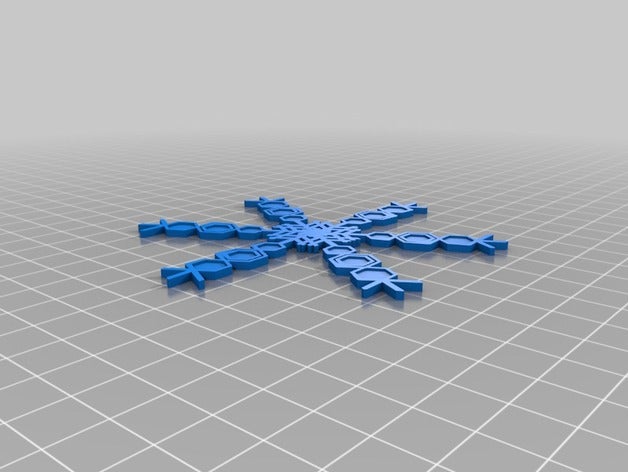 flocon de neige la machine v17 interactifs art personnalisé 3D print model - Mito3D