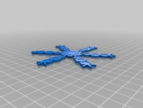 copo de nieve la máquina v17 interactivo art personalizado 3d print model - Mito3D