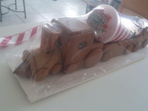 gingerbread train cutter kit food drink 3d print model - Mito3D