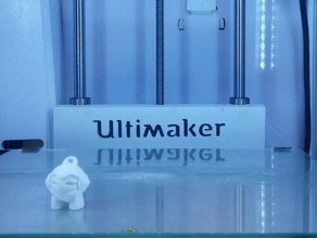 ultimaker 2 print table back cover 3d printing ultimaker2 um2 3d print model - Mito3D