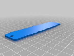maya lug tag base chaveiros personalizado 3d print model - Mito3D