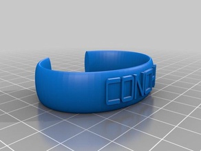 pulsera conchi las pulseras personalizado 3d print model - Mito3D