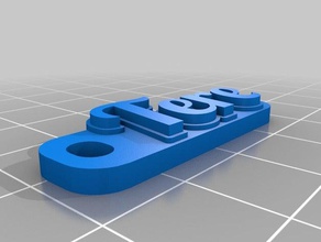tere i portachiavi personalizzato 3d print model - Mito3D