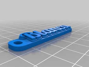 blanca keychains customized 3d print model - Mito3D