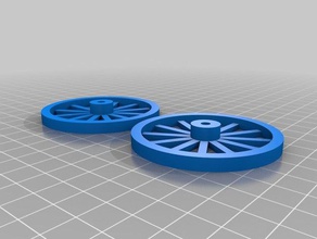 rueda de carro 6 cm hobby personalizado 3d print model - Mito3D