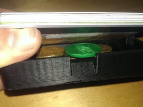 picco portafoglio gadget soldi slim wallet 3d print model - Mito3D