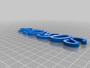 my customized iamburnystext name keyring keyfob sarah organization 3d print model - Mito3D