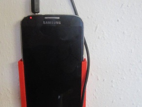 samsung galaxy s4 wall mount organization cell phone workshop 3d print model - Mito3D