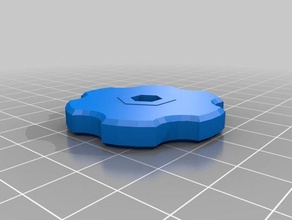 m4 thumb knob metric hand tools customized 3d print model - Mito3D