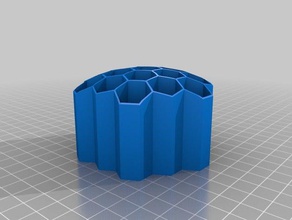 honeycomb holder organization customized 3d print model - Mito3D