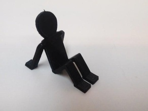 sitzen, dünner Mann Menschen kleine Leute 3d print model - Mito3D