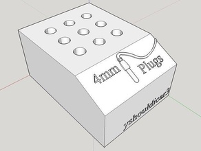 contenitore modulare da 4mm, spina titolare elettronica 3d print model - Mito3D