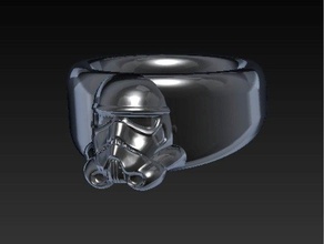 stormtrooper-ring Schmuck comic dunkel darth vader Mode starwars star wars 3d print model - Mito3D