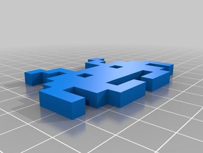 space invader video games 3d print model - Mito3D
