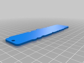 maya etiketi bar Anahtarlık özelleştirilmiş 3d print model - Mito3D