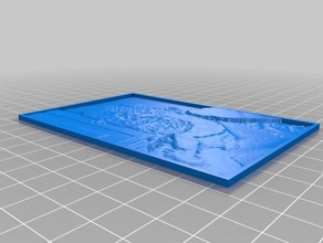 papa inverted 2d art customized 3d print model - Mito3D