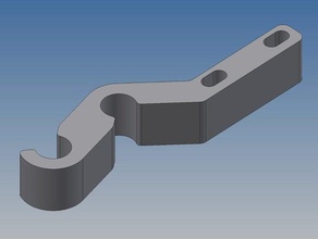 endstop holder prusa i3 3d printer parts rework y-endstop y-endstop-holder 3d print model - Mito3D