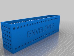 envelope stand containers customized 3d print model - Mito3D